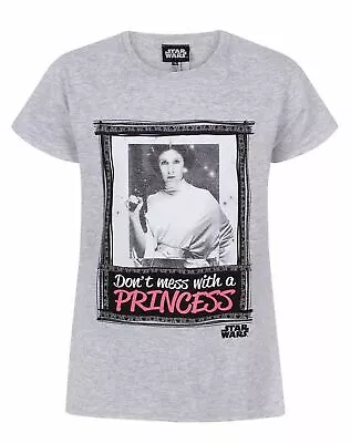 Buy Star Wars Grey Short Sleeved T-Shirt (Girls) • 10.99£