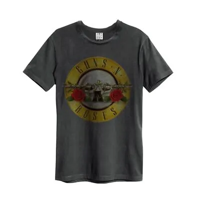 Buy Amplified Guns N Roses Drum Cotton Charcoal T-Shirt • 18.36£