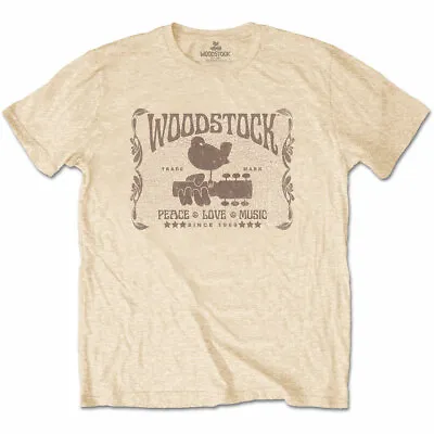 Buy WOODSTOCK - Unisex T- Shirt -   Since 1969  -  Vegas Gold Cotton  • 16.99£