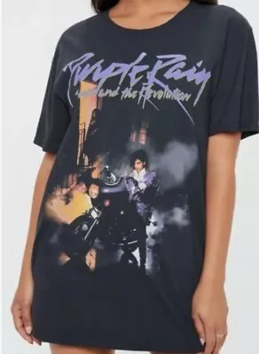 Buy Prince Purple Rain Licensed Long Festival T-shirt Size 22 • 20£