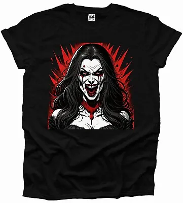 Buy Bride Of Dracula Pin Up Sexy Vampire Horror Comic Movie Tshirt Men's Goth Woman • 9.99£