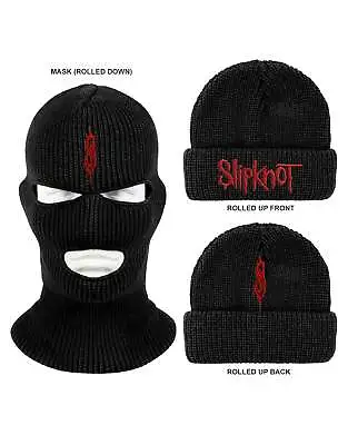 Buy Slipknot Band Logo Mask Beanie Hat • 16.94£