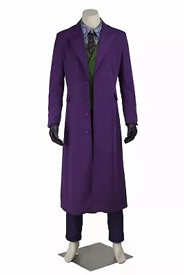 Buy Batman The Dark Knight Joker Only Jacket Uniform Halloween Cosplay Costume • 113.48£