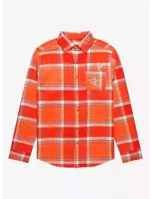 Buy Cakeworthy Disney Moana Orange Flannel Shirt Size S New With Tags • 29.99£