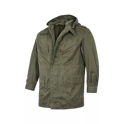 Buy Army Parka Genuine Belgian Combat Jacket Surplus Coat Green Work Hoodie Used • 37.99£
