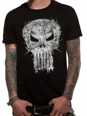 Buy Punisher Shatter Skull Official Unisex Black T-Shirt Marvel Comics Womens Mens • 7.95£