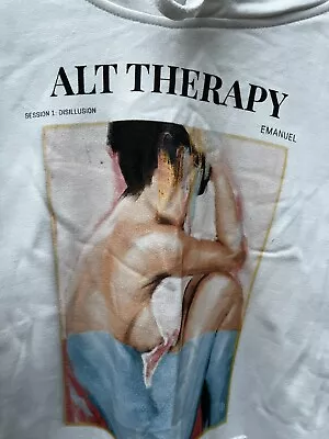 Buy Alt Therapy By Emanuel Session 1: Disillusion White Hoodie Sweatshirt Large • 14£