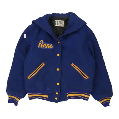 Buy Trophy Jackets Varsity Jacket - Medium Blue Wool Blend • 44.70£