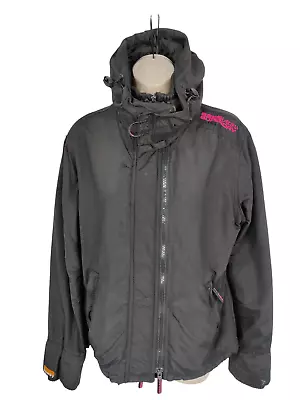 Buy Women's Superdry Windcheater Size Medium M Black Casual Windbreaker Coat Jacket • 14.99£