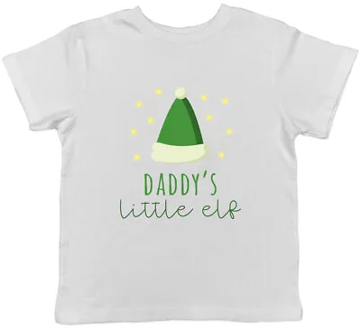 Buy Daddy's Little Elf Christmas Boys Girls Kids Childrens T-Shirt • 5.99£