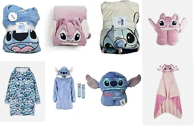 Buy Primark Disney Ladies Disney Lilo & Stitch Snuddie Hooded Throw Pyjama Pj Set • 35.99£