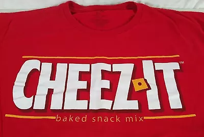 Buy Cheez It Top Womens 2X Vintage Kelloggs TShirt Red Crew Graphic Short Sleeve Tee • 9.64£