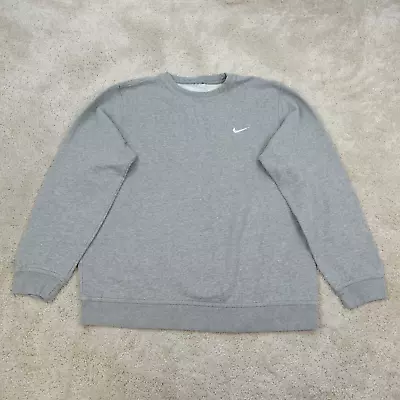 Buy Nike Sweatshirt Mens Extra Large Jumper Sweater Embroidered Logo Swoosh Gray • 19.99£