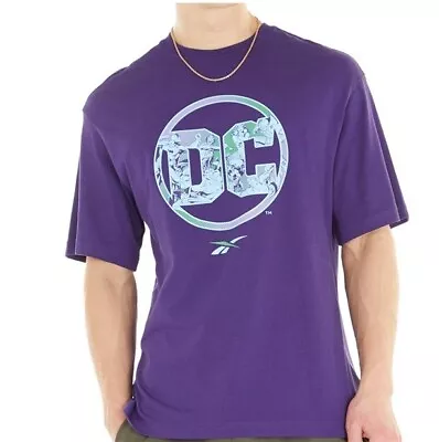 Buy Reebok Classics Mens X DC Comics Rbk Logo T-Shirt Dark Orchid • 12.99£