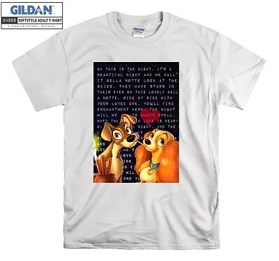 Buy Disney Lady And The Tramp T-shirt T Shirt Men Women Unisex Tshirt 109 • 12.95£