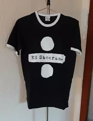 Buy Ed Sheeran 2018 Tour T-Shirt In Black & White With Backprint - Small • 5.99£