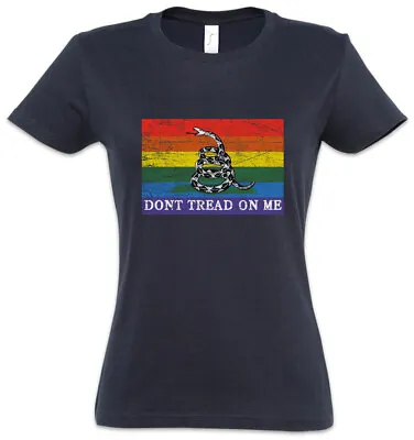 Buy Dont Tread On Me Pride Flag Women T-Shirt Gadsden Fun Gay Homosexual Rainbow • 21.54£