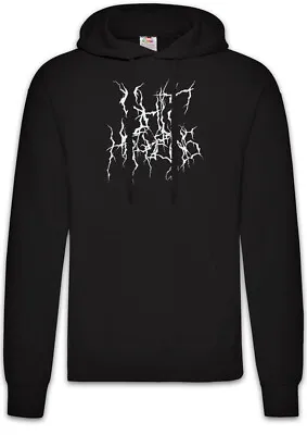 Buy S Happens Blackmetal Typo Hoodie Pullover  Eternal Darkness True Death Metal • 43.14£
