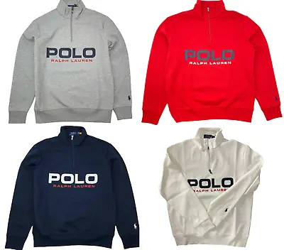 Buy Polo Ralph Lauren Double Knit Tech Jumper Pullover Mock Sweatshirt Sweater • 160£