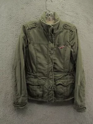 Buy Hollister Jacket Sherpa Lined Utility Green Womens Size M • 17.04£