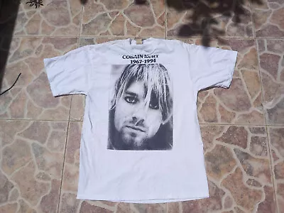 Buy Kurt Cobain Shirt Authentic 1995 Nirvana XL - Unworn Worldwide Free Shipping • 79£