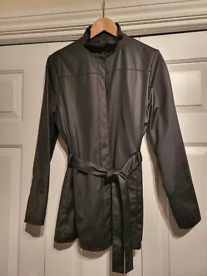 Buy  Black Vegan Leather/ Ladies Jacket Size 10  • 17.99£