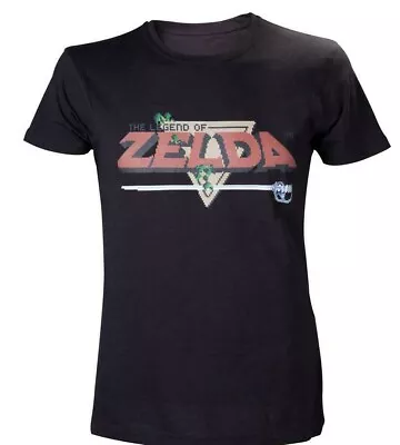 Buy ZELDA MEN'S T SHIRT SMALL(S) Pixelated Logo Nintendo Officially Licensed New • 7.26£