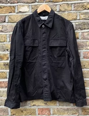 Buy Universal Works Black Twill Chore/Workwear Over Shirt Jacket Size  M • 45£