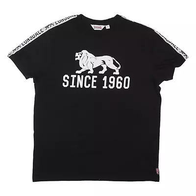 Buy LONSDALE Mens T-Shirt Black L • 7.99£