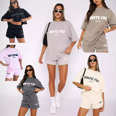 Buy White Fox Boutique Hoodies Tracksuit Set Sweatshirt Sweatpants Womens 2Pcs HOT • 12.70£