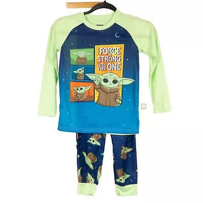 Buy Star Wars Grogu Kids Pajamas Baby Yoda Mandalorian 6 7 Force Strong This One PJs • 9.84£