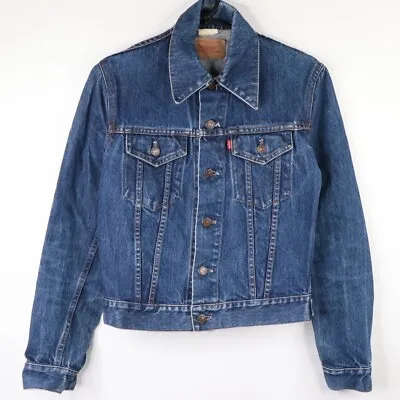 Buy Vintage Levi's Denim Jacket XS Stonewash Trucker Jean Red Tab Womens Blue • 26.95£