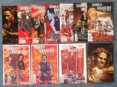 Buy Sons Of Anarchy 1A, 3-8, 10A,12-14 Lot Of  11 BOOM 2013 Comics Based On Show VF- • 25.32£