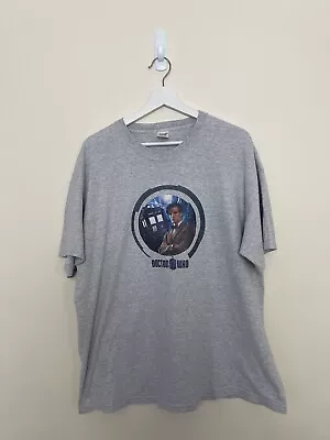 Buy Vintage Doctor Who T Shirt Fruit Of The Loom Heavy Cotton 90s 2XL Grey Rare • 15£