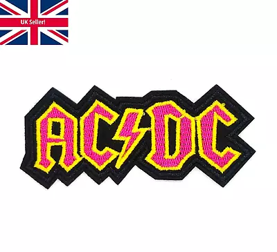 Buy Iron Sew On Patch ACDC Rock Band Logo Badge Music Patches For Bag Hat Jacket UK • 2.75£