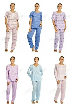 Buy Ladies Women's Pyjama Set Cotton Blend Loungewear Nightwear PJs Sleepwear Plus • 10.95£