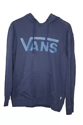 Buy VANS Hoodie Size S Off The Wall Blue  Drop V Graphic Logo  • 25£