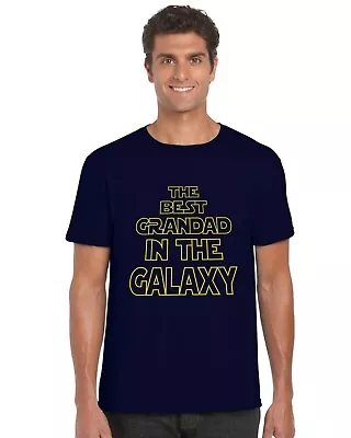 Buy The Best Grandad In The Galaxy Adults T-Shirt Tee Top Sizes S-XXL • 9.95£