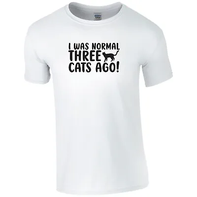 Buy Cat, Tee, I Was Ok 3 Cats Ago, Pet Lovers, I Love Cats,Unisex T SHIRT • 9.99£