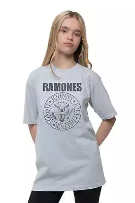 Buy Ramones Kids Presidential Seal Heather T Shirt • 12.94£