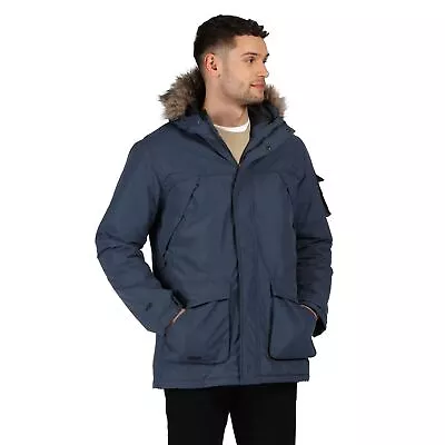 Buy Regatta Mens Salinger II Waterproof Insulated Fur Trimmed Hooded Parka Jacket • 49.99£