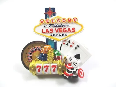 Buy Las Vegas Nevada Poly Magnetic Souvenir USA Dice Roulette Coins Black Jack • 5.94£