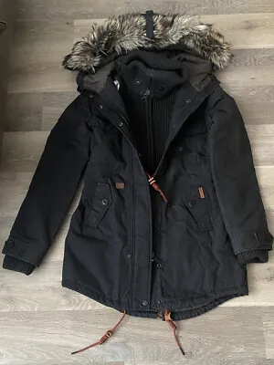 Buy Women’s Black Khujo Coat Size M • 29.99£