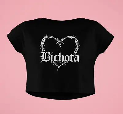 Buy Bichota T Shirt Karol G Crop Top Reggaeton Merch Logo Tee Urban Sexy • 17.36£