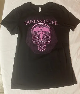 Buy Queensrÿche Women’s Black Purple T-Shirt Skull 2XL • 14.17£
