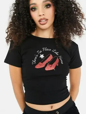Buy Wizard Of Oz Red Ruby Slippers Graphic Print Goth Grunge Tee T-shirt 12 14 16 • 20£