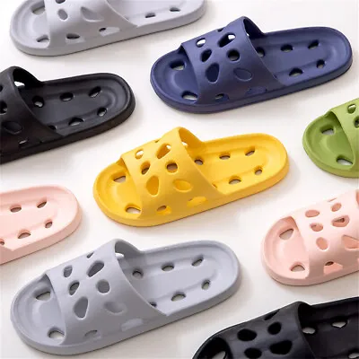 Buy Mens Womens Shower Bath Sandals Clogs Non-Slip Ultra Soft Slippers Home Shoes • 3.25£