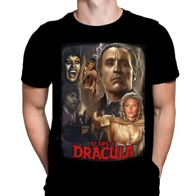 Buy The Scars Of Dracula -  Horror Movie Poster  T-Shirt  - Vampire Hammer Film • 20.45£