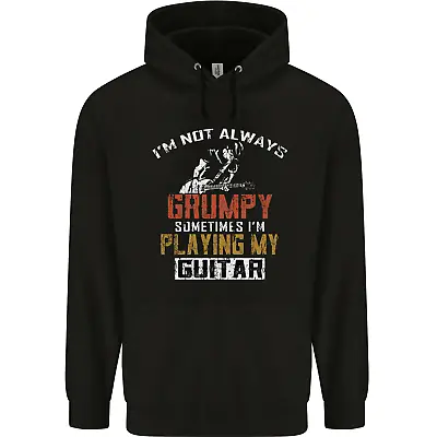 Buy Im Not Always Grumpy Guitar Funny Guitarist Mens 80% Cotton Hoodie • 19.99£