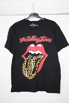 Buy Amplified Womens The Rolling Stones Leopard Voodoo Lounge T Shirt Size M As Pic • 10.29£
